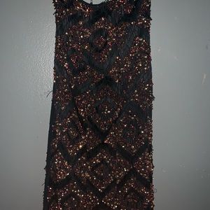 Allsaints hand embellished dress